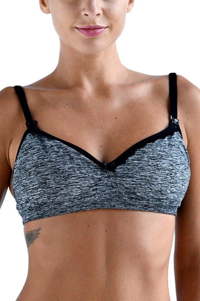 CORPIÑO PAUSA PUNTILLA SEAMLESS GRIS MEL.