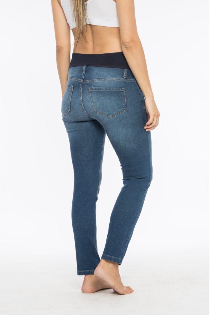 PANTALON SLIM TOTAL JEAN ELASTIZADO lago - Imagen 2