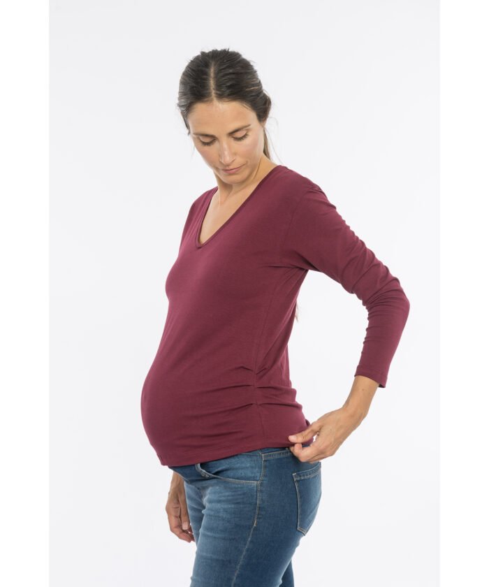 REMERA PLIEGO ML bordo