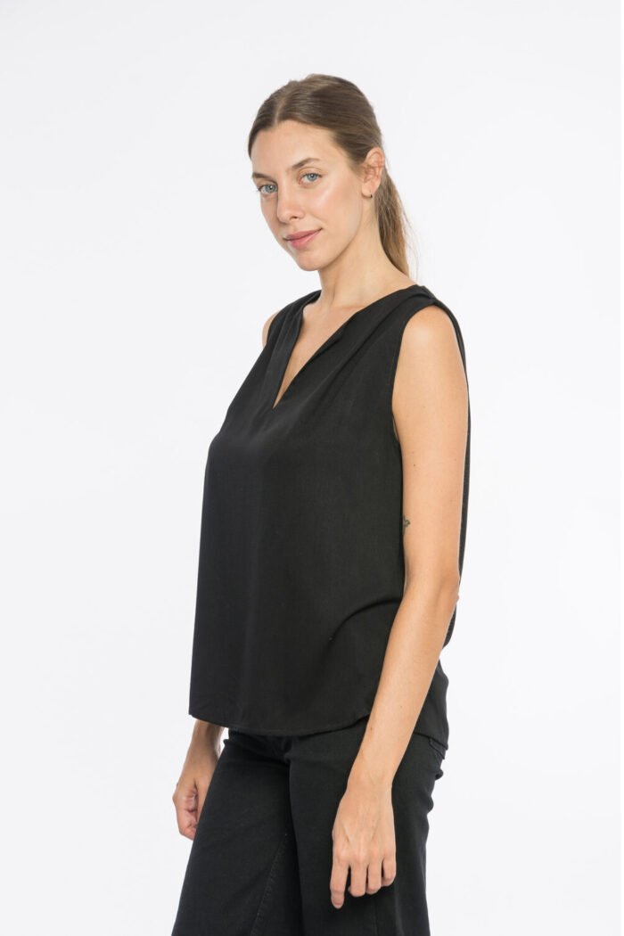 TOP MODO SM TWILL RAYON LIVIANO negro