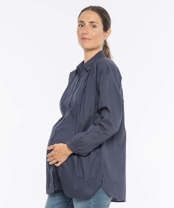 CAMISA LAPINTA VOILE ALGODON azul - Imagen 3