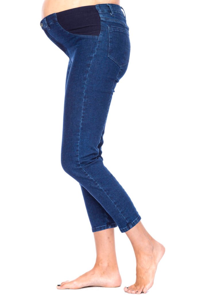 PANTALON MOM JEAN ELASTIZADO CROMA azul