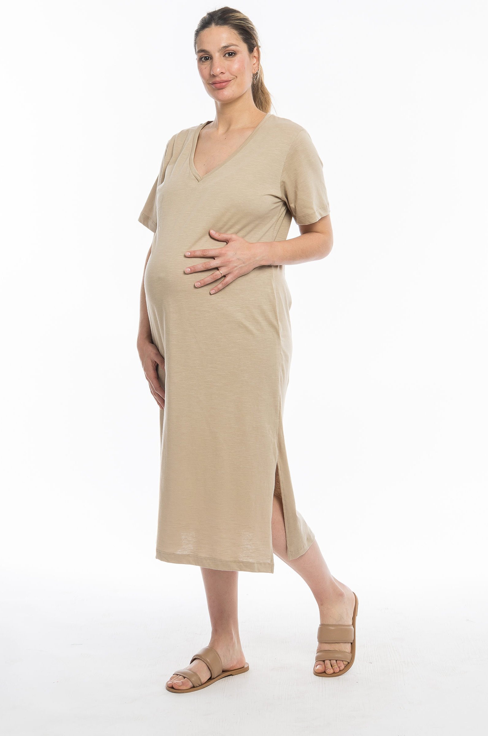 VESTIDO PALTA beige