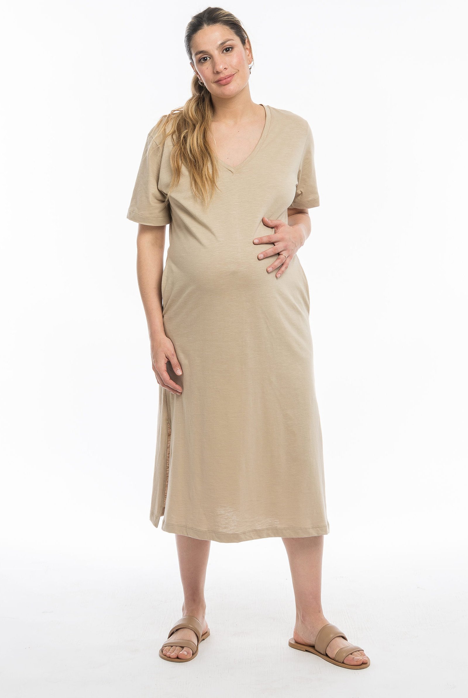VESTIDO PALTA beige - Imagen 2