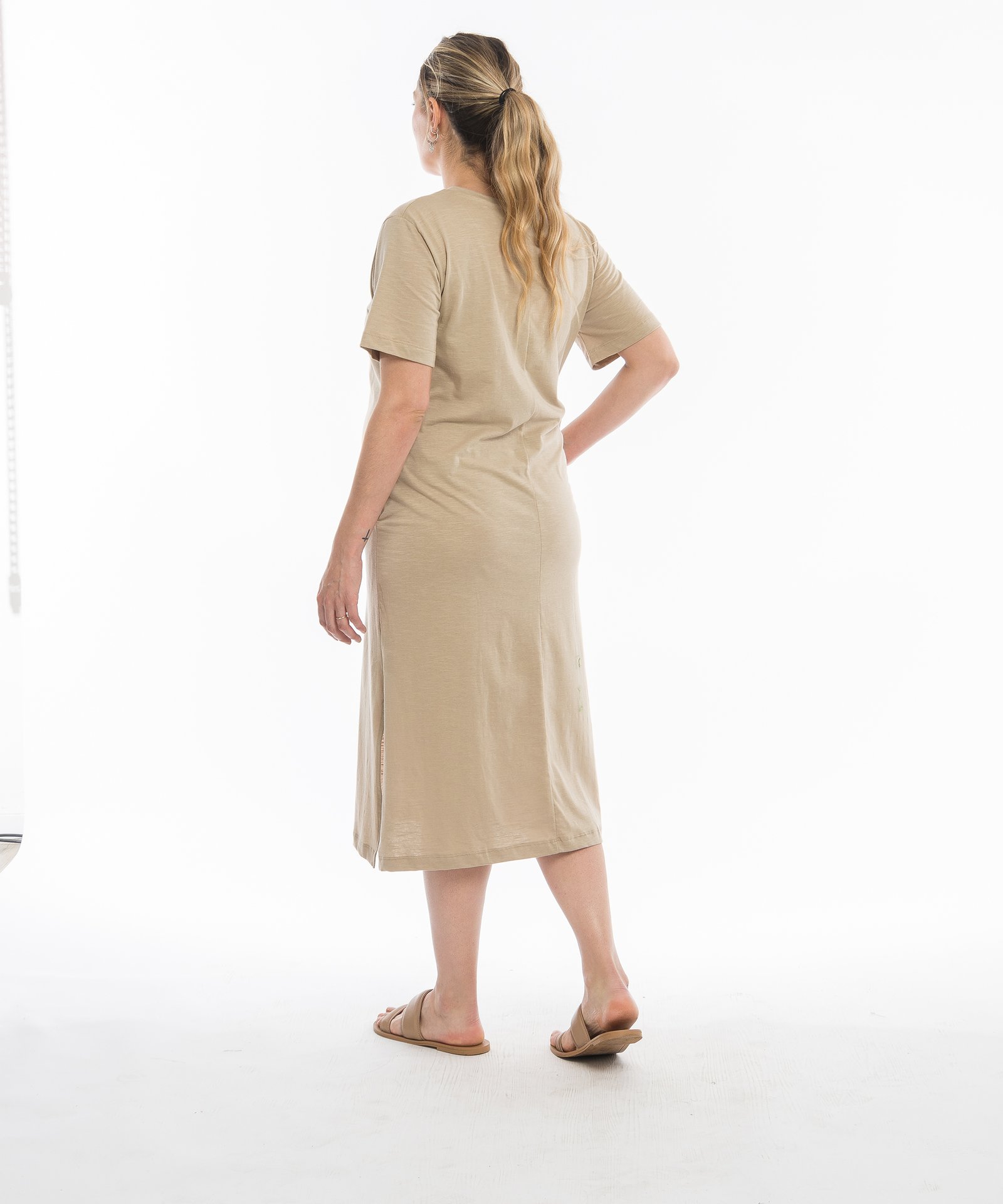VESTIDO PALTA beige - Imagen 3