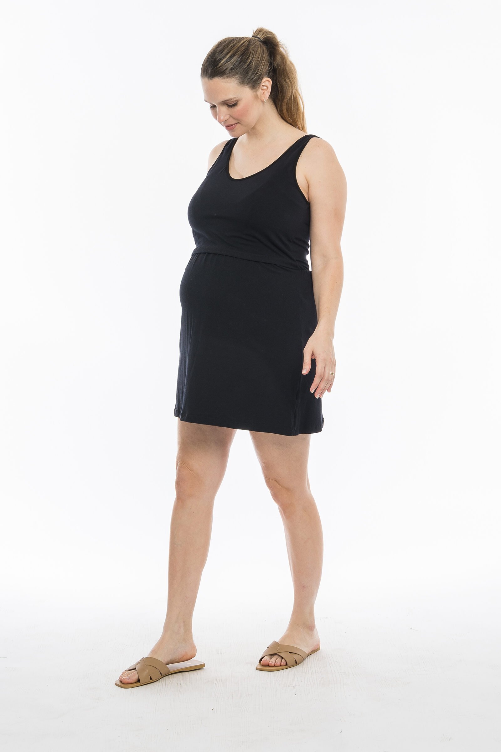 VESTIDO SECRETO JERSEY ALG.LYCRA negro