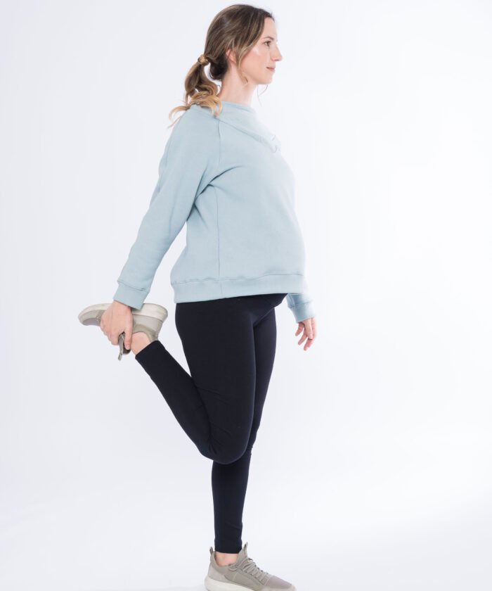 PANTALON CALZA FIT JERSEY ALGODON LYCRA negro - Imagen 5