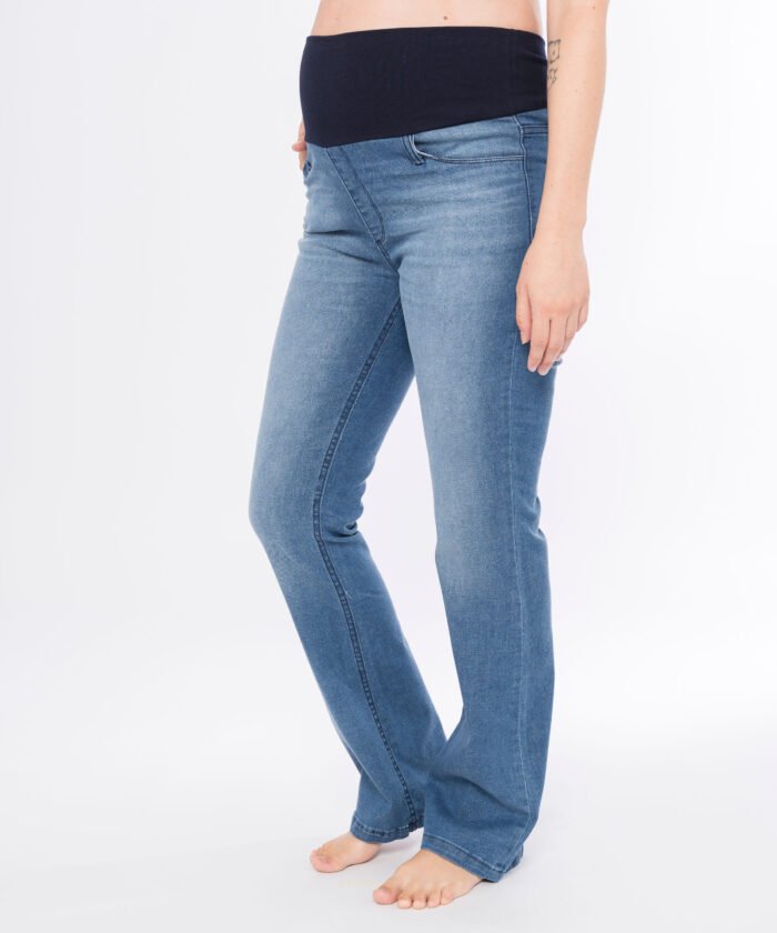 PANTALON OXFORD JEAN ELASTIZADO trufa - Imagen 3