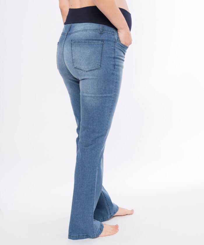 PANTALON OXFORD JEAN ELASTIZADO trufa - Imagen 5