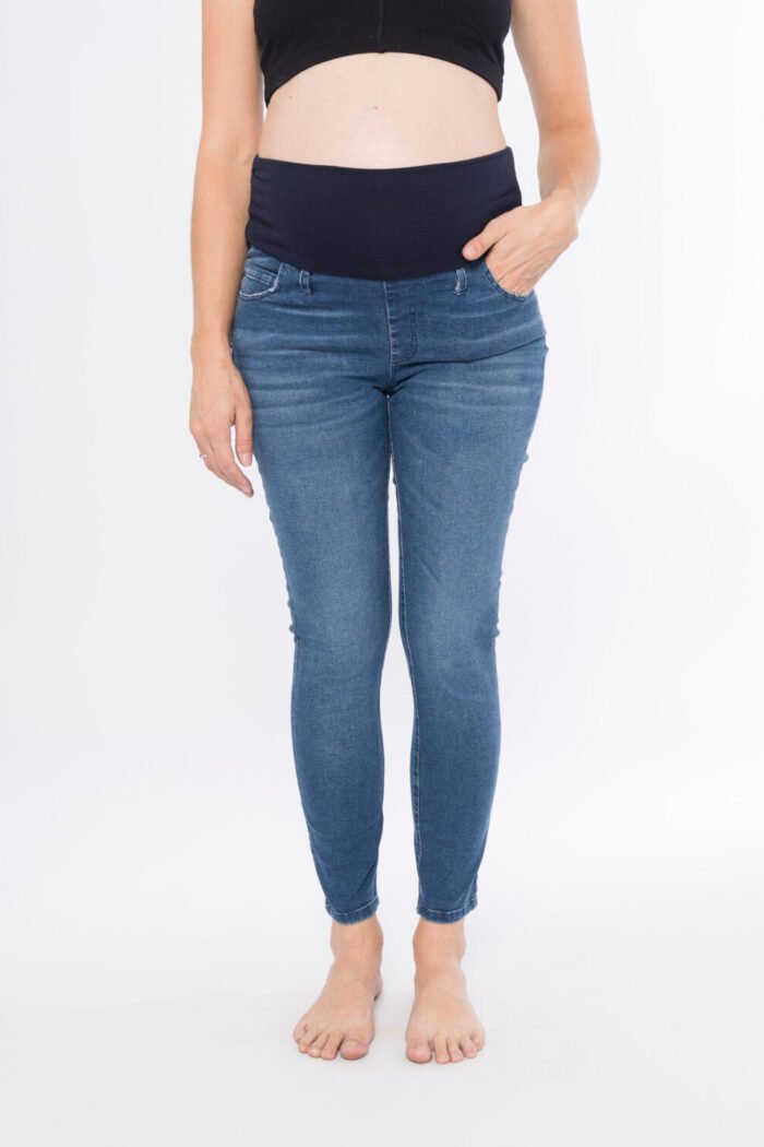 PANTALON CHUPIN TOTAL JEAN ELASTIZADO lago