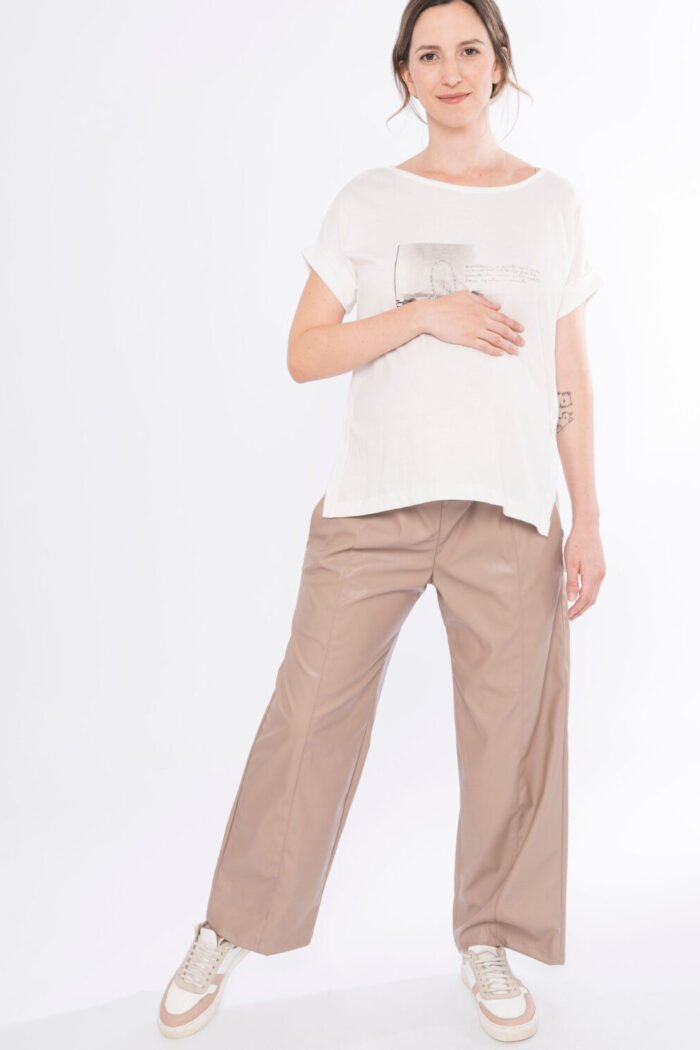 PANTALON  LAMB CUERINA greige