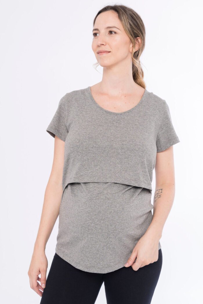 REMERA AMAMANTAR M C JERSEY gris