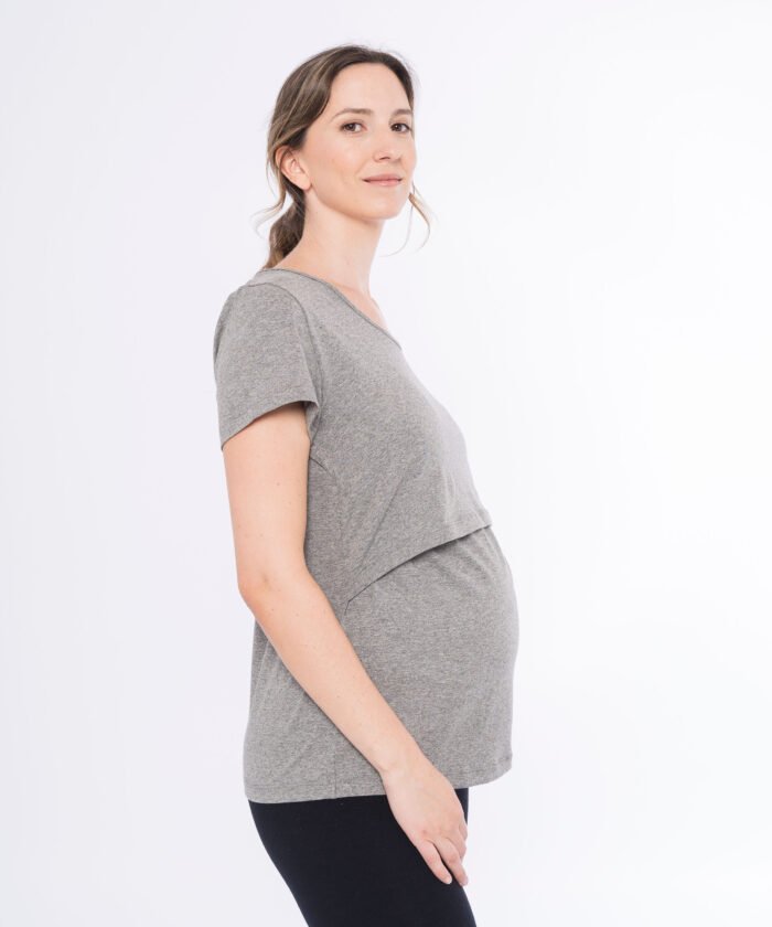 REMERA AMAMANTAR M C JERSEY gris oscuro - Imagen 3