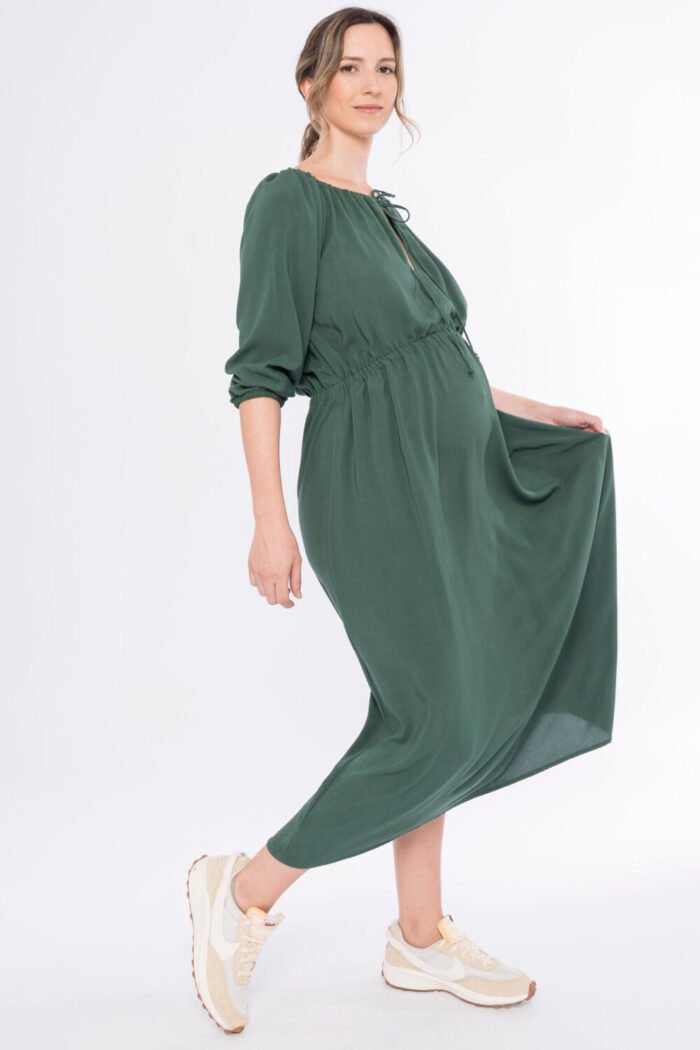 VESTIDO CHAS RAYÓN WASH verde