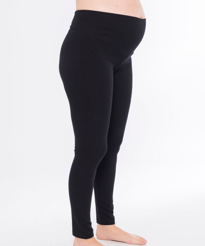 PANTALON CALZA FIT JERSEY ALGODON LYCRA negro - Imagen 3