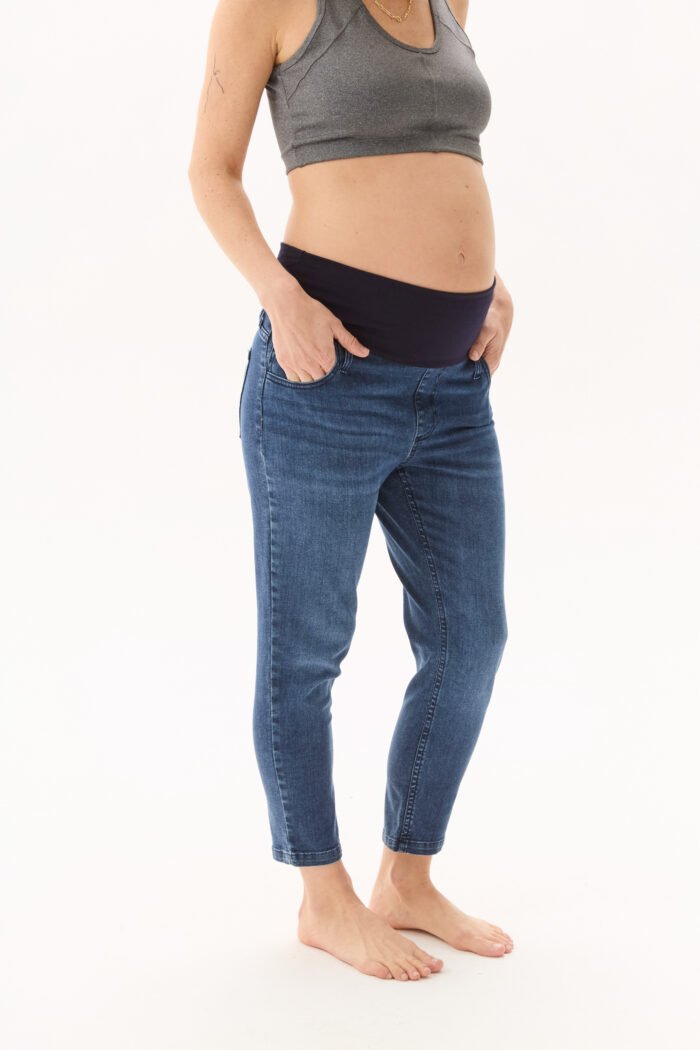PANTALON CHUPIN TOTAL CROPPED JEAN ELAST. hue