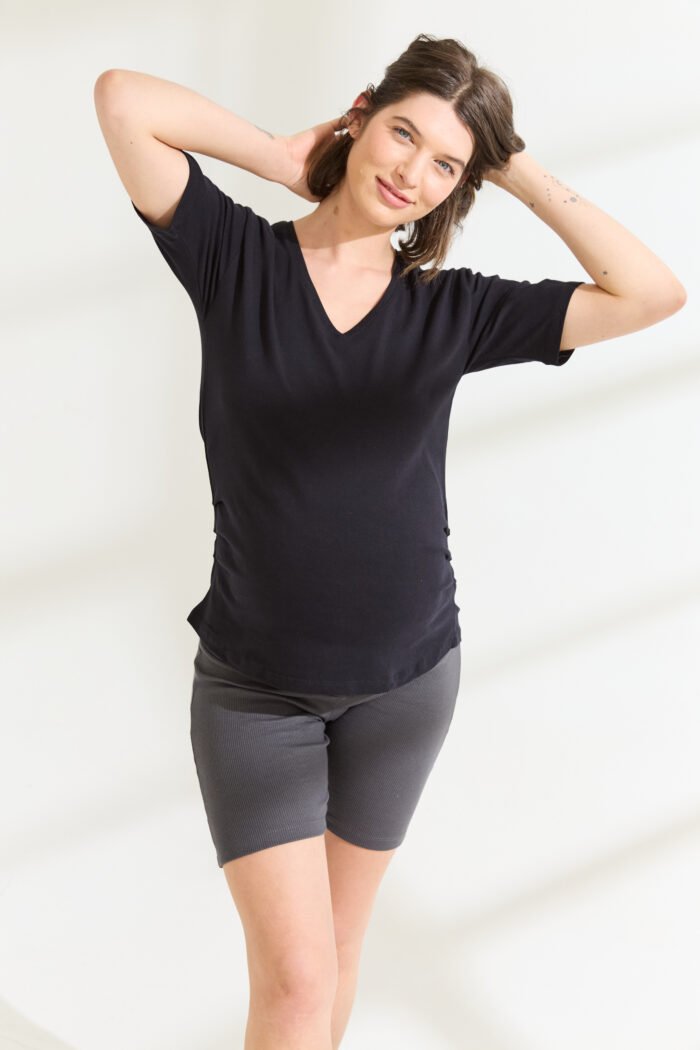 REMERA PLIEGO MC JERSEY ALG.LYCRA negro - Imagen 3