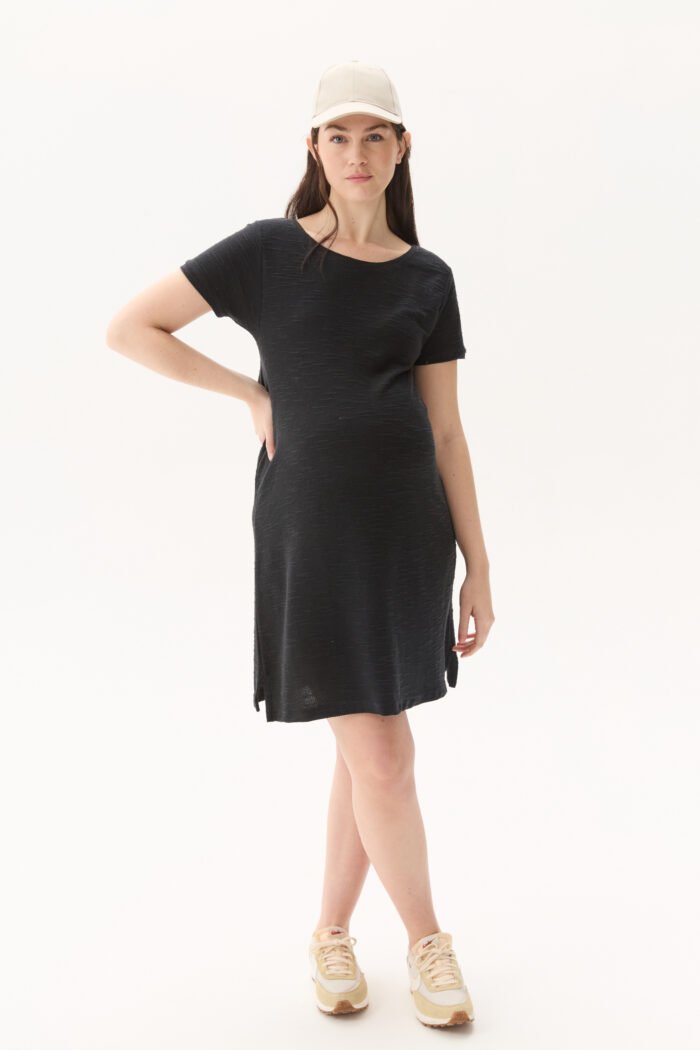 VESTIDO CUT OUT RUSTICO REVERSE negro - Imagen 4