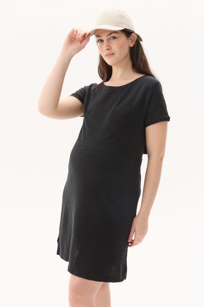 VESTIDO CUT OUT RUSTICO REVERSE negro - Imagen 3