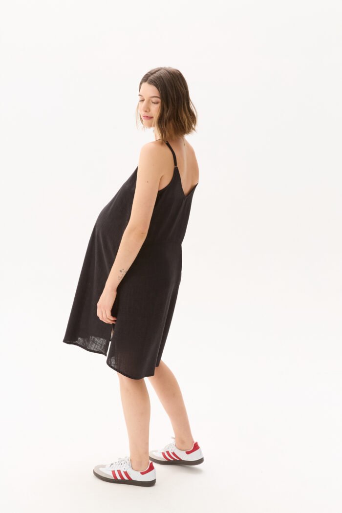 VESTIDO LISBOA LINO VISCOSA negro