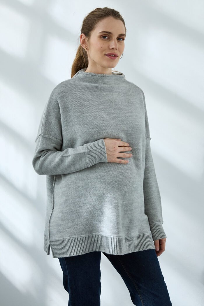 SWEATER CAUQUEN LANA gris melange