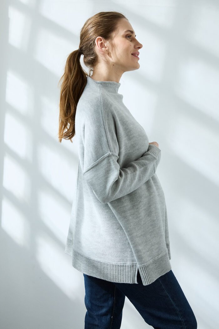 SWEATER CAUQUEN LANA gris melange - Imagen 2