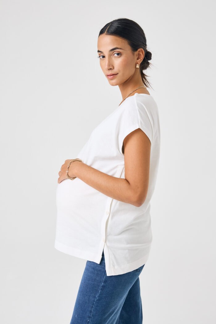 REMERA LATERAL SM JERSEY ALGODON jazmin - Imagen 2