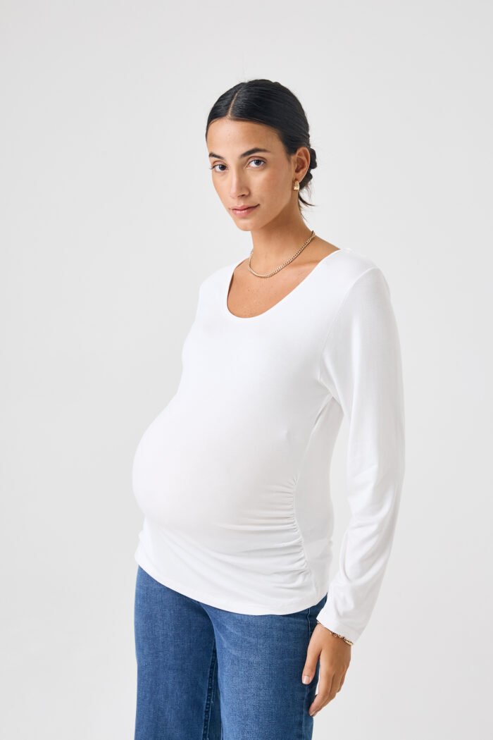 REMERA PERFECTA ML JERSEY ALG.LYCRA blanco