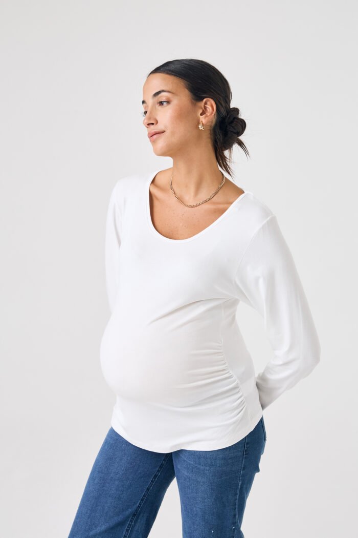 REMERA PERFECTA ML JERSEY ALG.LYCRA blanco - Imagen 3