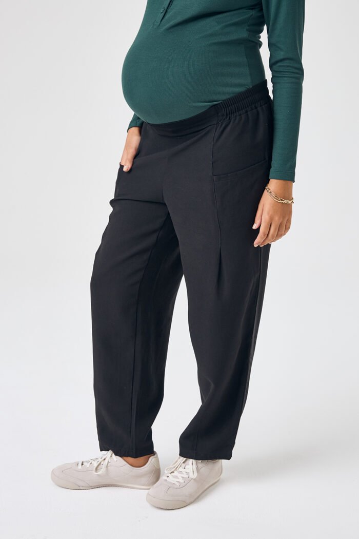 PANTALON AGRESTE TENCEL negro - Imagen 4