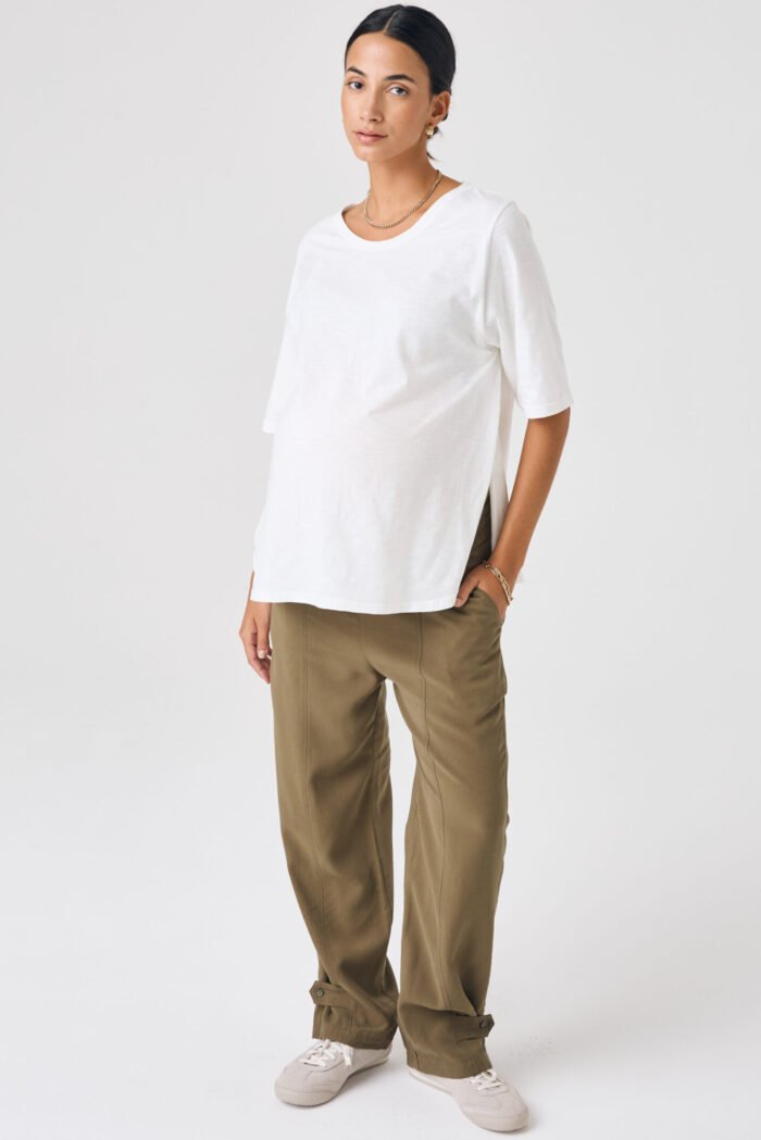 PANTALON FORTE TWILL VISCOSA VERDE seco - Imagen 6
