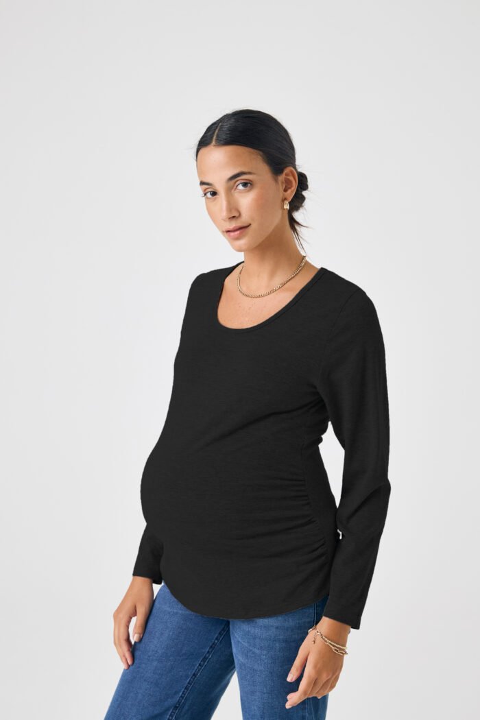 REMERA PERFECTA ML MODAL VISCOSA negro - Imagen 2