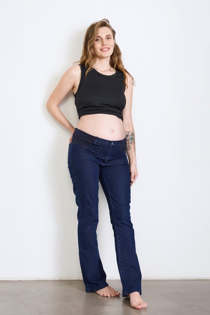 PANTALON OXFORD PLACER JEAN ELAST. ATE azul