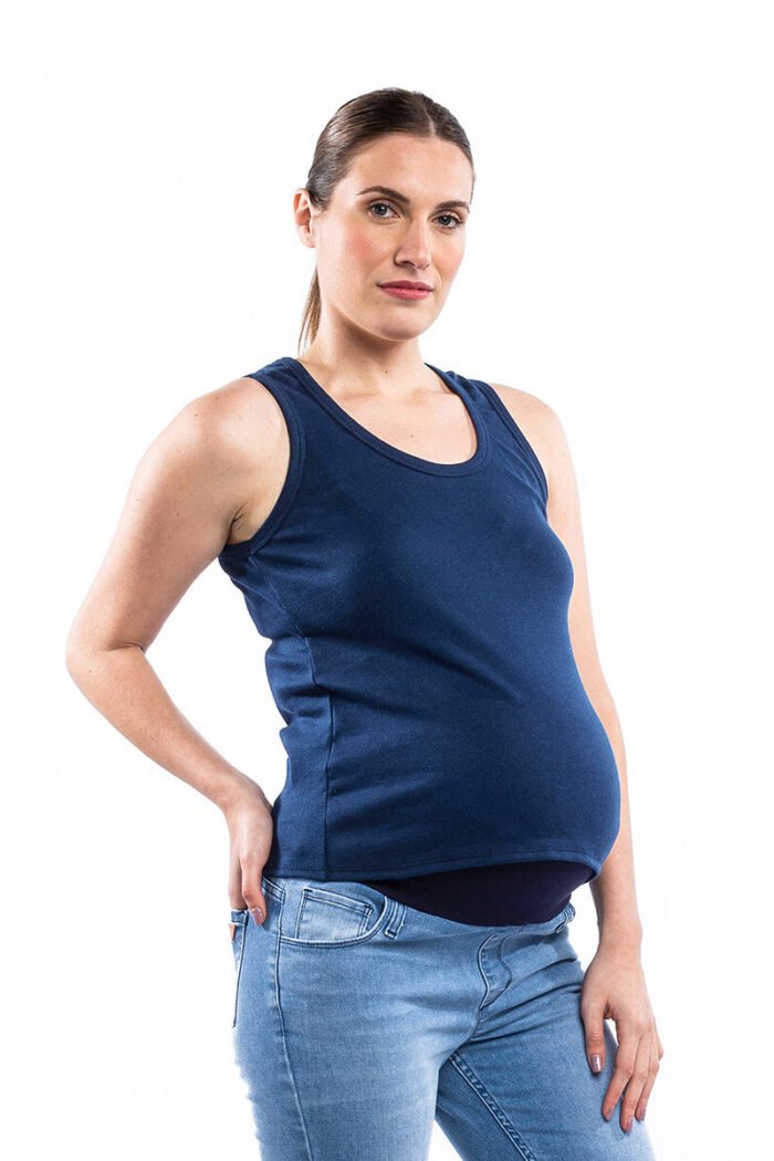 MUSCULOSA VERANO RIB azul