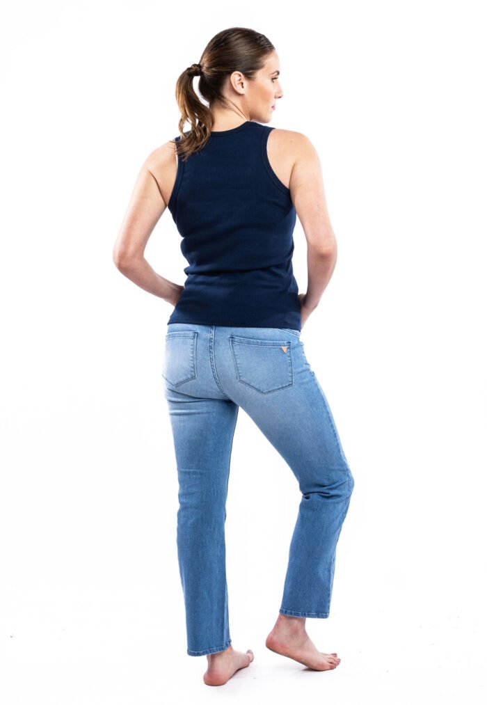 MUSCULOSA VERANO RIB azul - Imagen 2
